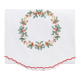 Дорожка на стол Festive wreath из коллекции New Year Essential, 45х150 см