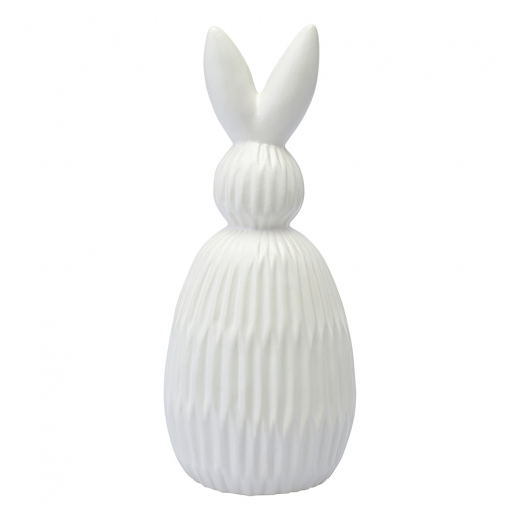 Декор из фарфора белого цвета Trendy Bunny из коллекции Essential, 12,5х12,5x30,5 см