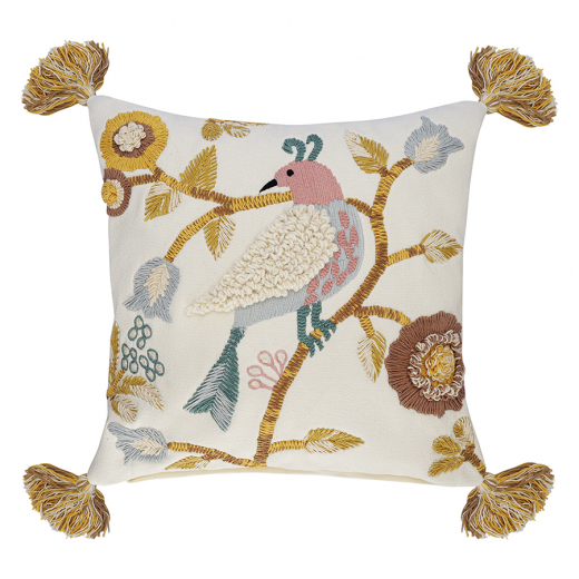 Чехол на подушку декоративный Exotic birds из коллекции Ethnic, 45х45 см