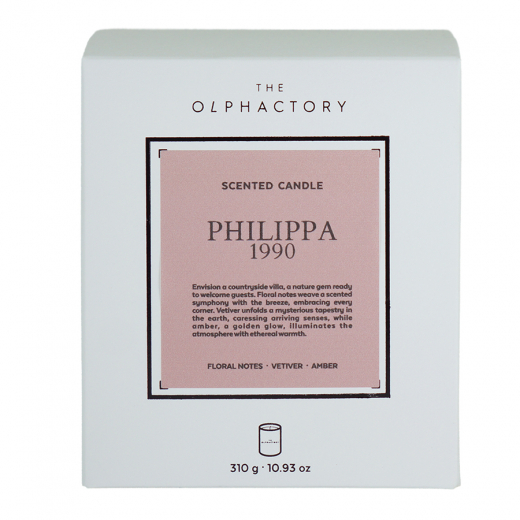 Свеча ароматическая The Olphactory, White Insignia, Philippa 1990, 60 ч