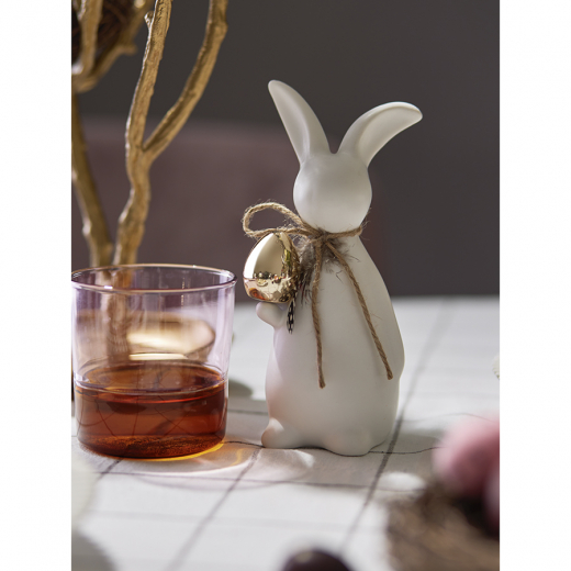 Декор пасхальный из фарфора Easter Bunny из коллекции Essential, 7,7х6,9x17 см