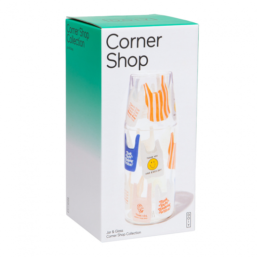 Набор из графина и стакана Corner Shop, Thank you Bag