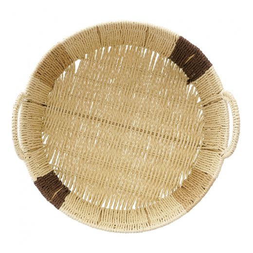 Корзина плетеная круглая Bodhran Chocolate из коллекции Ethnic, размер S