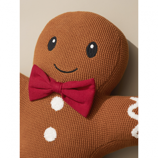 Подушка вязаная Classy gingerbread из коллекции New Year Essential, 40х50 см