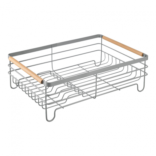Сушилка для посуды Granli, 43x30,5x14 см, серая