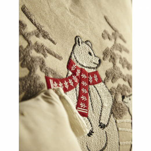 Подушка декоративная Festive bears из коллекции New Year Essential, 45х45 см