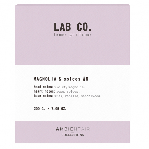 Свеча ароматическая Lab Co, Magnolia&Spices, 40 ч