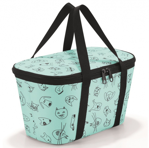 Термосумка детская Coolerbag XS cats and dogs mint